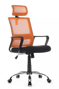 Кресло компьютерное RCH 1029HB, черный/оранжевый в Пскове