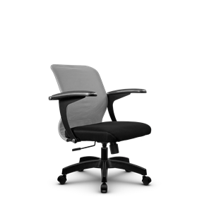 Офисное кресло SU-M-4/подл.160/осн.001, Светло-серый/Черный в Пскове