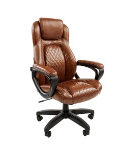 Компьютерное кресло CHAIRMAN 432, экокожа, цвет коричневый в Пскове