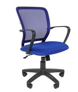 Офисное кресло CHAIRMAN 698 black TW-05, ткань, цвет синий в Пскове