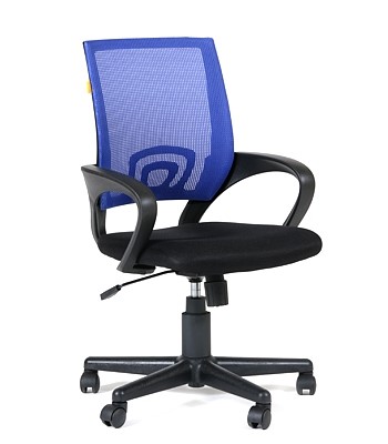 Офисное кресло CHAIRMAN 696 black Сетчатый акрил DW61 синий в Пскове - изображение