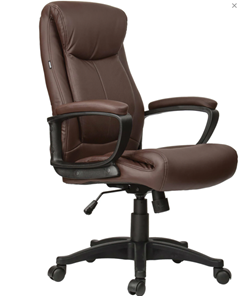 Офисное кресло BRABIX "Enter EX-511", экокожа, коричневое, 531163 в Пскове