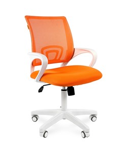 Офисное кресло CHAIRMAN 696 white, ткань, цвет оранжевый в Пскове