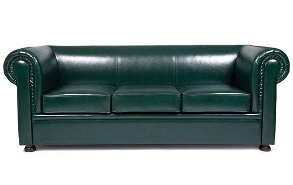 Прямой диван Честер лайт трехместный, экокожа в Пскове - изображение