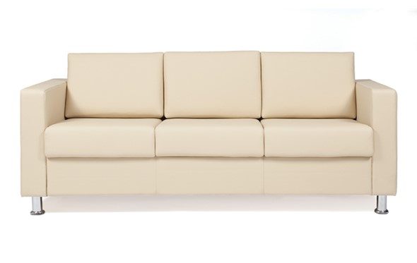 Прямой диван Симпл трехместный, экокожа в Пскове - изображение