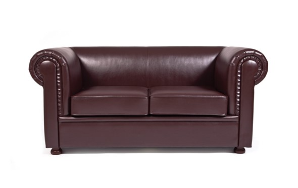 Прямой диван Честер лайт двухместный, экокожа в Пскове - изображение