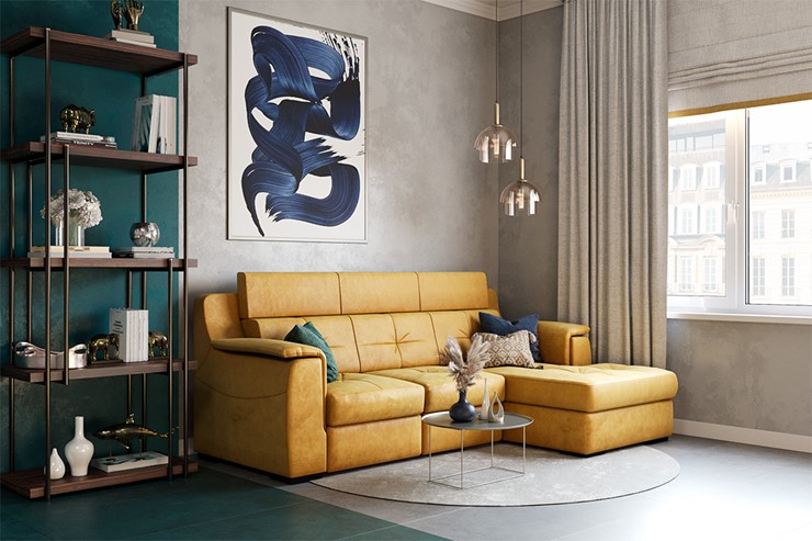 Угловой диван Бруклин с оттоманкой в Пскове - изображение 8