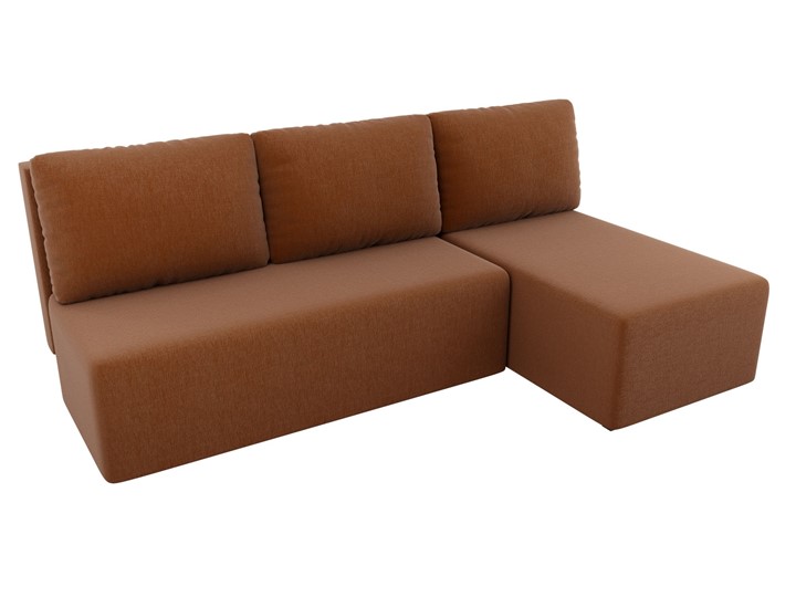 Угловой диван Поло, Коричневый (рогожка) в Пскове - изображение 3