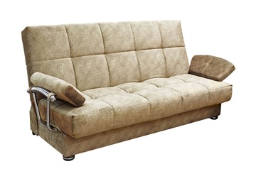 Прямой диван Милана 6 БД с хром. подлокотниками, Боннель в Пскове