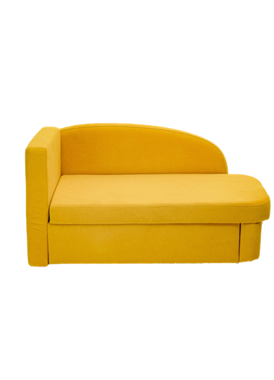 Мягкий диван левый Тедди желтый в Пскове - изображение 1