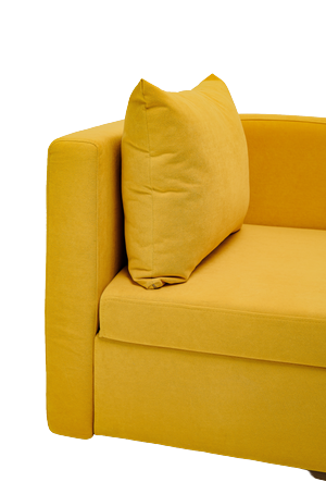 Мягкий диван левый Тедди желтый в Пскове - изображение 5