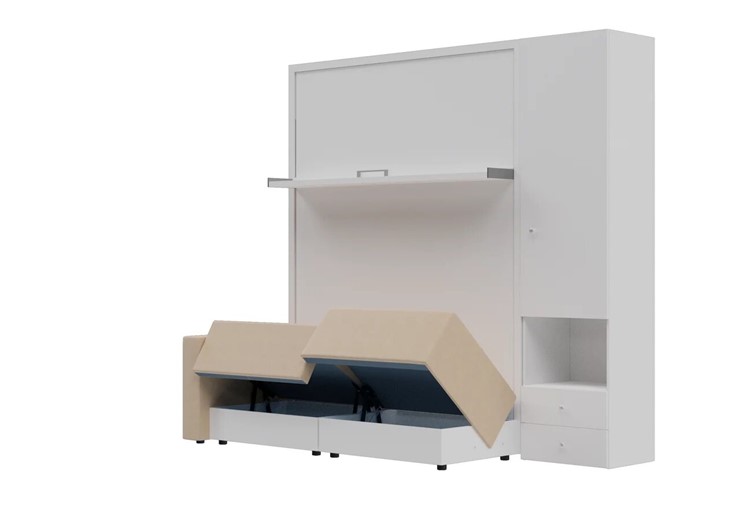 Диван Кровать-трансформер Smart (КД 1400+ШП), шкаф правый, левый подлокотник в Пскове - изображение 1