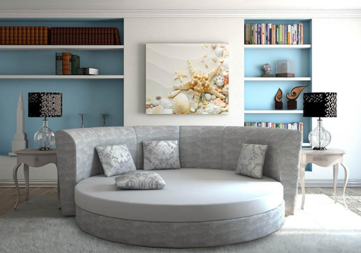 Круглый диван-кровать Смайл в Пскове - изображение 5