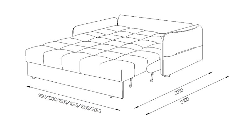 Прямой диван Токио 2 130 (ППУ) в Пскове - изображение 8