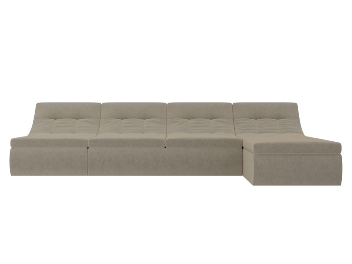 Модульный раскладной диван Холидей, Бежевый (микровельвет) в Пскове - изображение 5