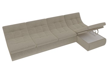 Модульный раскладной диван Холидей, Бежевый (микровельвет) в Пскове - предосмотр 7