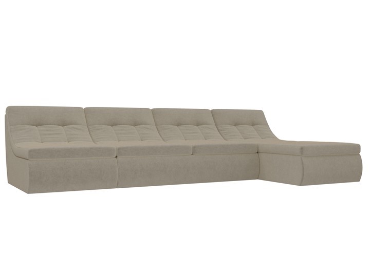Модульный раскладной диван Холидей, Бежевый (микровельвет) в Пскове - изображение