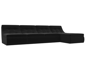 Модульный раскладной диван Холидей, Черный (микровельвет) в Пскове