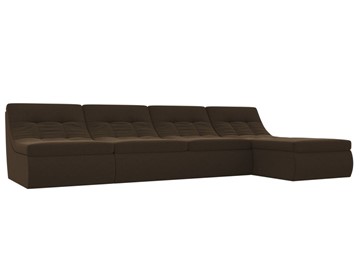 Модульный раскладной диван Холидей, Коричневый (микровельвет) в Пскове
