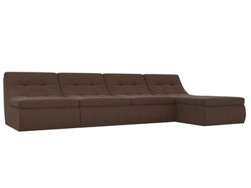 Модульный раскладной диван Холидей, Коричневый (рогожка) в Пскове