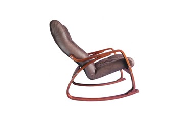 Кресло-качалка Гранд, замша шоколад в Пскове - предосмотр 1