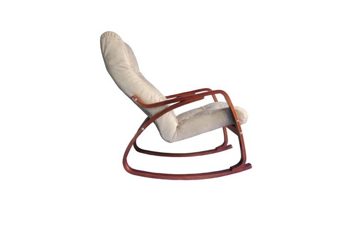 Кресло-качалка Гранд, замша крем в Пскове - изображение 1