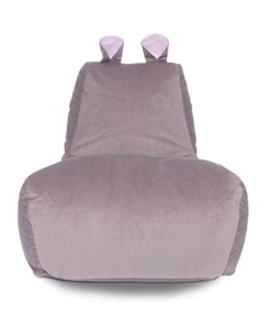 Кресло-мешок Бегемот кофе/розовый в Пскове