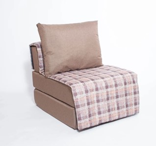 Бескаркасное кресло-кровать Харви, коричневый - квадро беж в Пскове