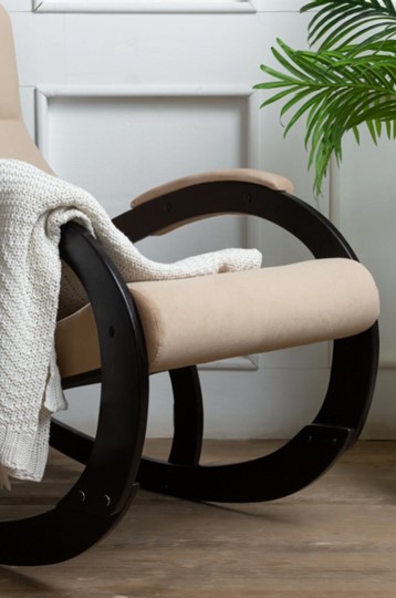 Кресло-качалка в гостиную Корсика, ткань Amigo Beige 34-Т-AB в Пскове - изображение 6