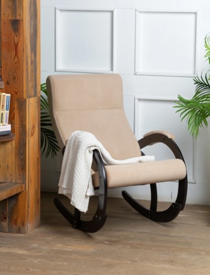 Кресло-качалка в гостиную Корсика, ткань Amigo Beige 34-Т-AB в Пскове - изображение 7