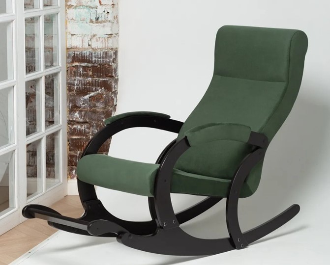 Кресло-качалка в гостиную Марсель, ткань Amigo Green 33-Т-AG в Пскове - изображение 3