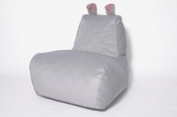 Кресло-мешок Бегемот серый в Пскове - изображение