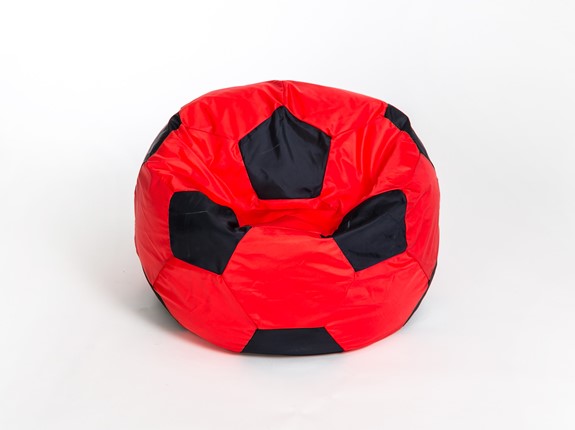 Кресло-мешок Мяч большой, красно-черный в Пскове - изображение