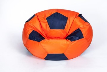 Кресло-мешок Мяч большой, оранжево-черный в Пскове