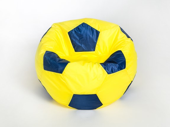 Кресло-мешок Мяч малый, желто-синий в Пскове - изображение