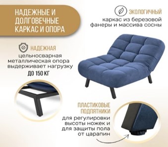 Кресло-кровать Абри опора металл (синий) в Пскове - предосмотр 10