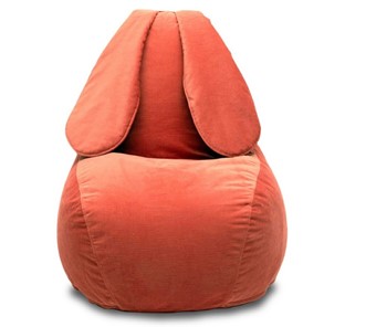 Кресло-мешок Зайка (длинные уши), оранжевый в Пскове
