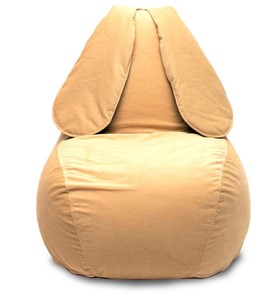 Кресло-игрушка Зайка (длинные уши), желтый в Пскове