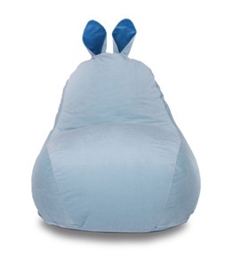 Кресло-мешок Зайка (короткие уши), голубой в Пскове
