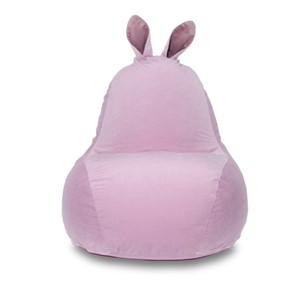 Кресло-игрушка Зайка (короткие уши), розовый в Пскове