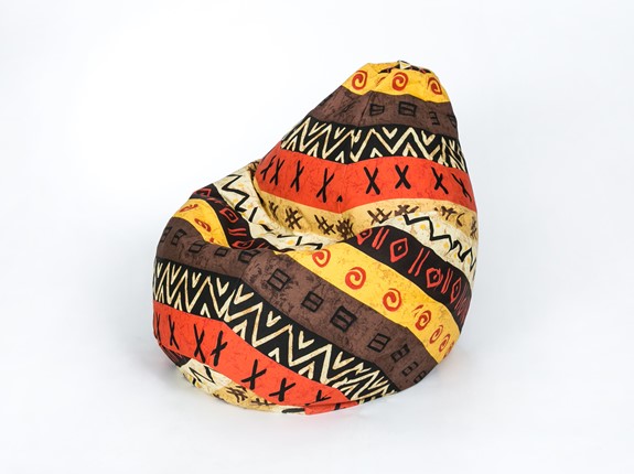 Кресло-мешок Груша среднее, жаккард, африкан в Пскове - изображение