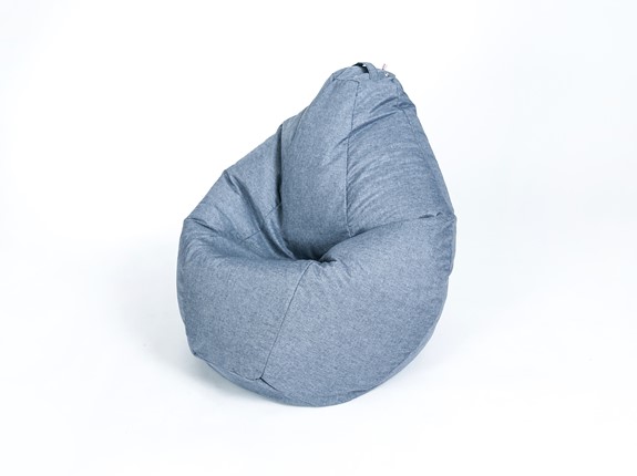 Кресло-мешок Хоум малое, серая в Пскове - изображение