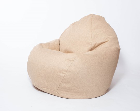 Кресло-мешок Макси, рогожка, 150х100, песочное в Пскове - изображение