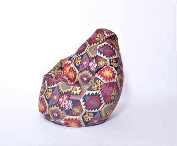 Кресло-мешок Груша малое, велюр принт, мехико графит в Пскове