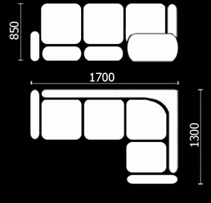 Угловой кухонный диван Нео КМ-01 (168х128 см.) в Пскове - предосмотр 3