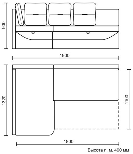 Угловой кухонный диван Яшма 1 ДУ в Пскове - изображение 8