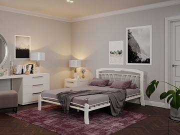 Спальная кровать Муза 4 Лайт, 1600, белый в Пскове - предосмотр