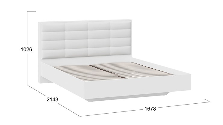 Кровать двуспальная Агата тип 1 (Белый) в Пскове - изображение 2