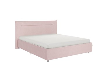 Кровать 2-спальная Альба 1.6, нежно-розовый (велюр) в Пскове
