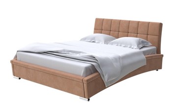 Кровать 2-спальная Corso-1L 140x200, Микровелюр (Manhattan Брауни) в Пскове